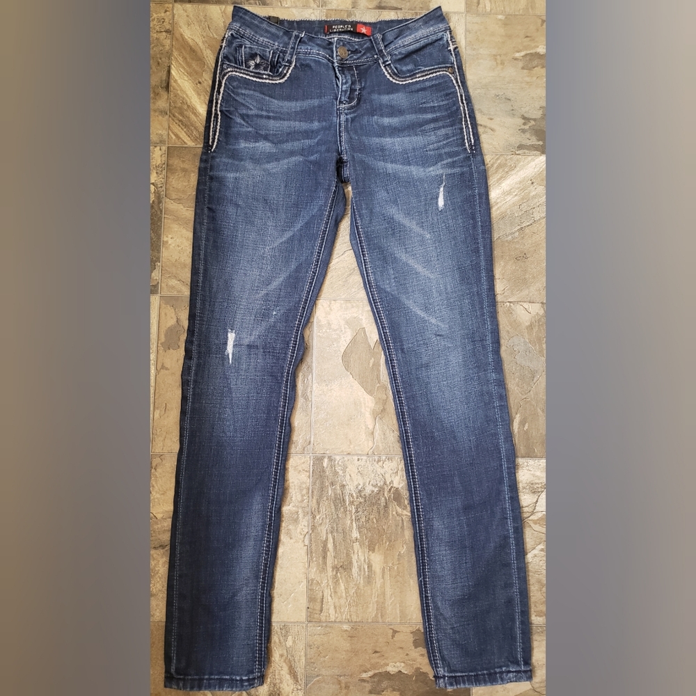 People's Liberation Dark Wash Skinny 25